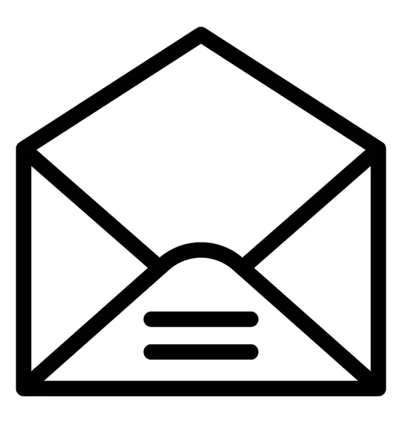 Linha de email Vector Icon — Vetor de Stock