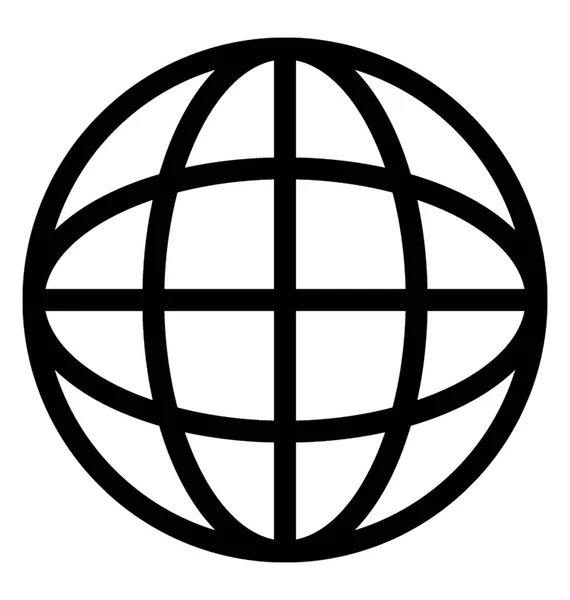 全球线矢量图标 — 图库矢量图片