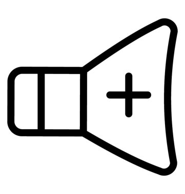 Ses hattı vektör simgesi