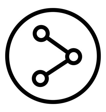 paylaşımcı satır vektörü simgesi