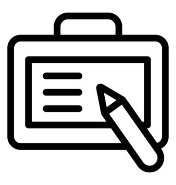 Yazma satırı vektör simgesi