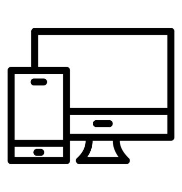 Adaptif satırı vektör simgesi