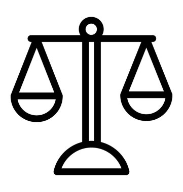 Denge satırı vektör simgesi