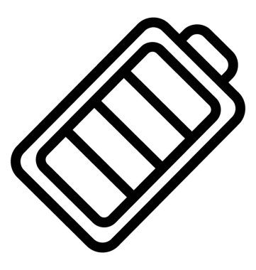 pil çizgisi vektör simgesi