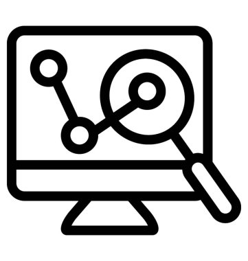 seo satır vektör simgesi