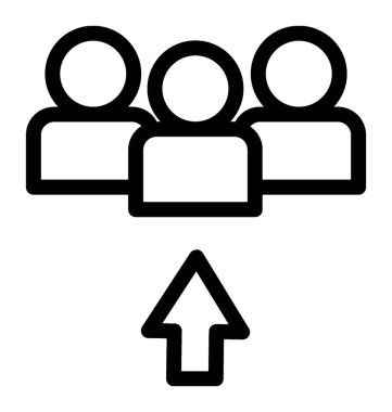 takım satır vektör simgesi