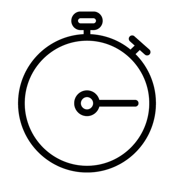 Ligne de chronomètre Icône vectorielle — Image vectorielle