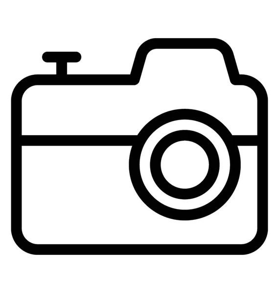 Camera lijn vector pictogram — Stockvector