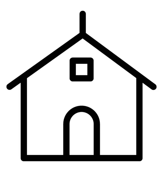 Ev satırı vektör simgesi — Stok Vektör
