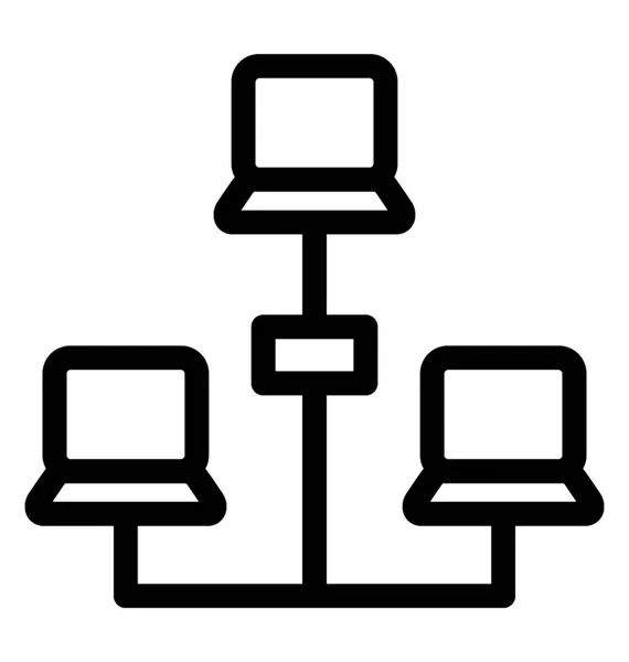 Pictogram serverlijn vector — Stockvector