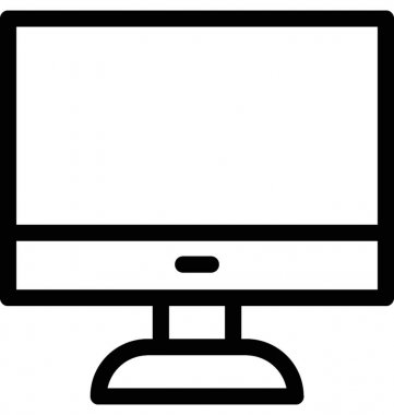 monitör vektör simgesi