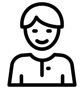 Okul çocuğu vektör simgesi