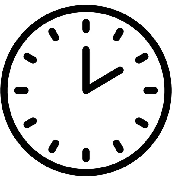 Reloj icono vector — Vector de stock