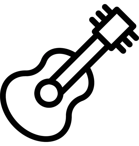 Ikone des Gitarrenvektors — Stockvektor