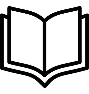 Kitap vektör simgesini aç