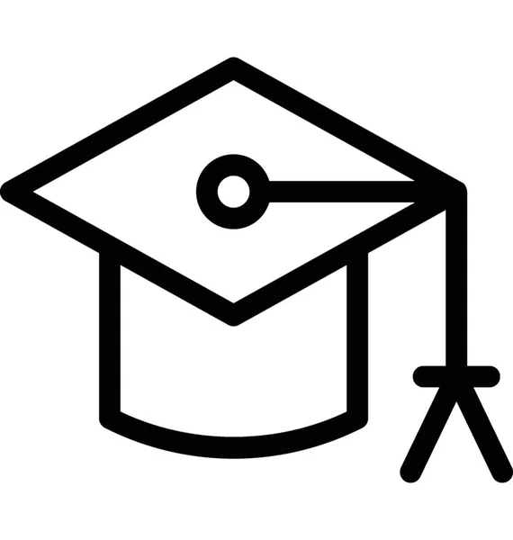 Mortarboard Vector Icon — Stockvector