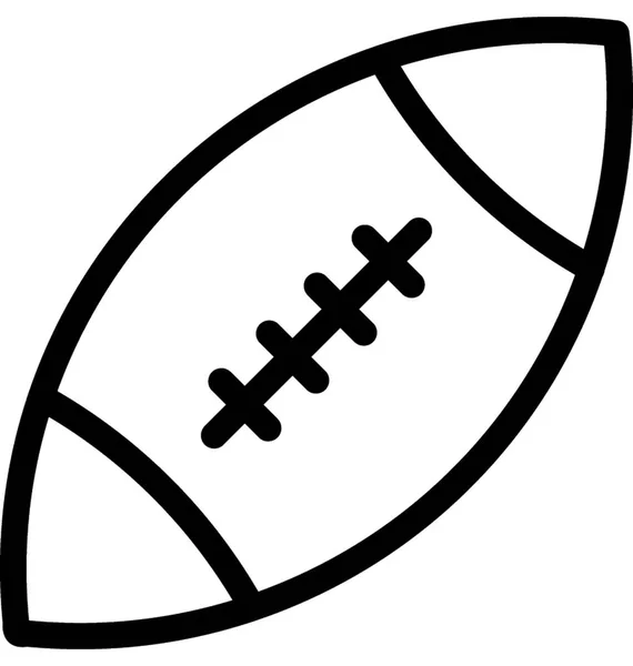 Rugby Vector Icono — Archivo Imágenes Vectoriales