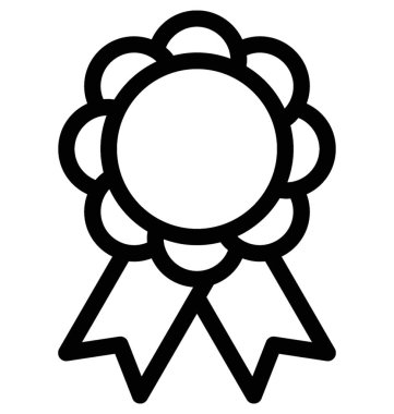 rozet vektör simgesi