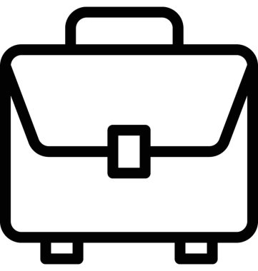 Evrak çantası vektör simgesi