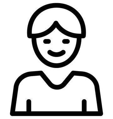 Okul çocuğu vektör simgesi