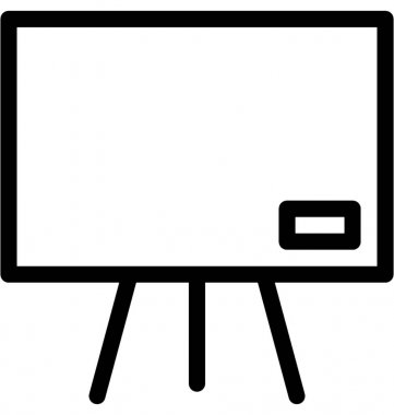 Beyaz tahta vektör simgesi