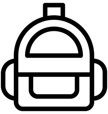 Sırt çantası vektör simgesi