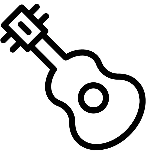 Ikone des Gitarrenvektors — Stockvektor