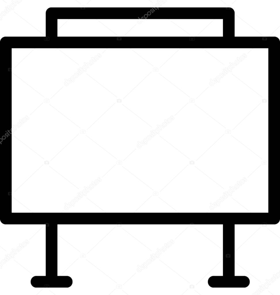 Download Whiteboard Vector Icon — Stock Vector © vectorsmarket ...