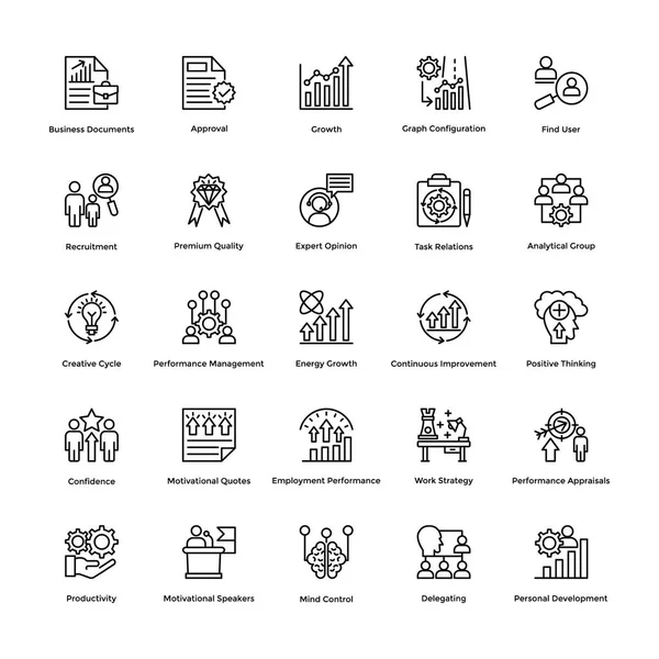 Project Management Vector Icons Set 12 — Stockvector