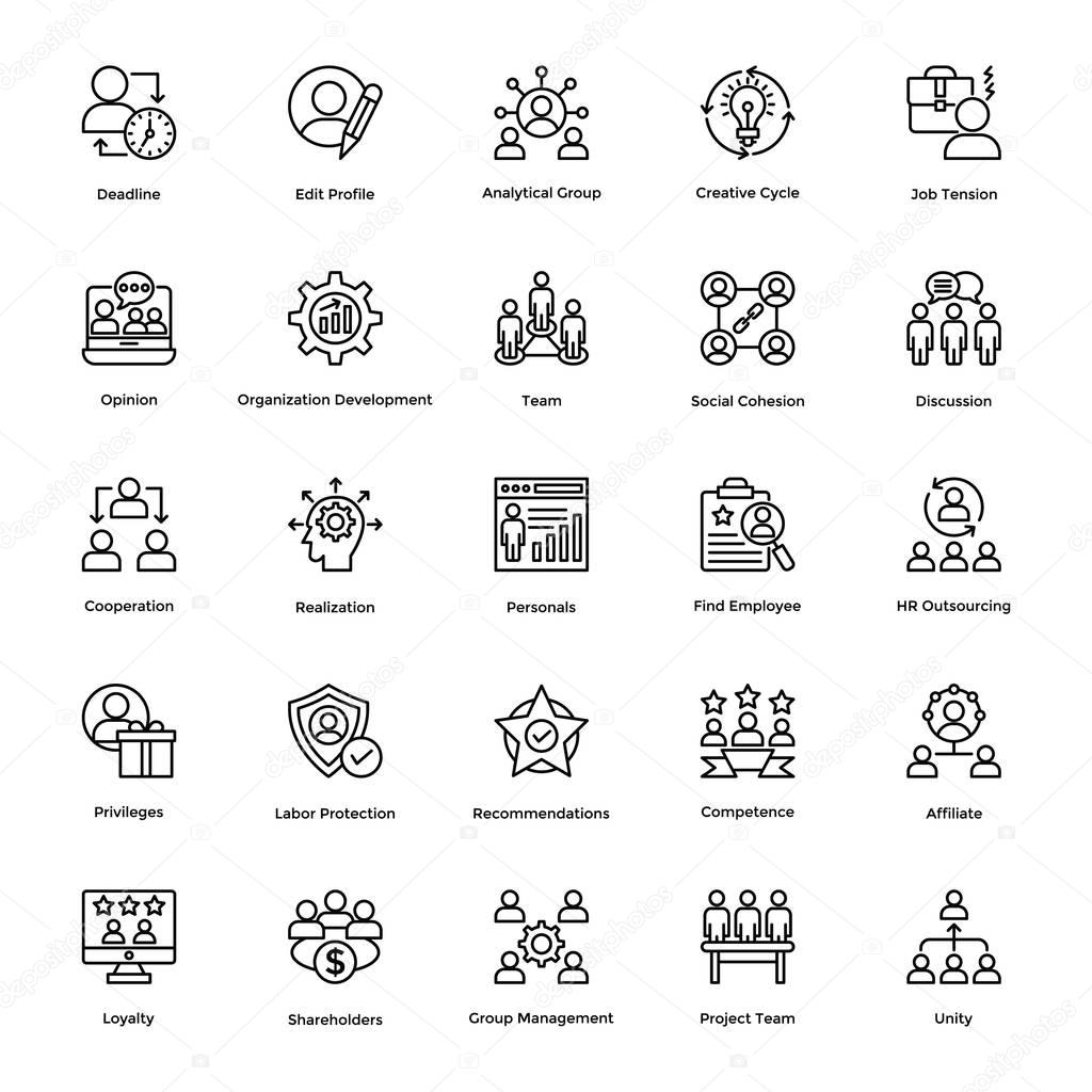 Project Management Vector Icons Set 2