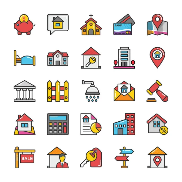 2 Emlak Vector Icons Set