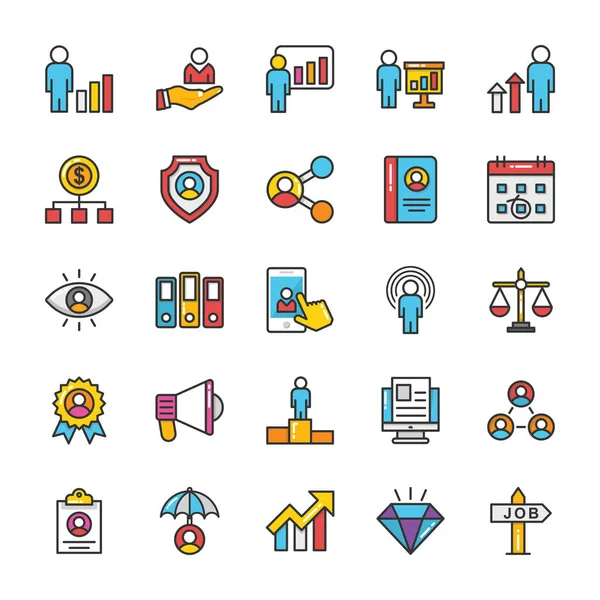 3 insan kaynakları Vector Icons Set