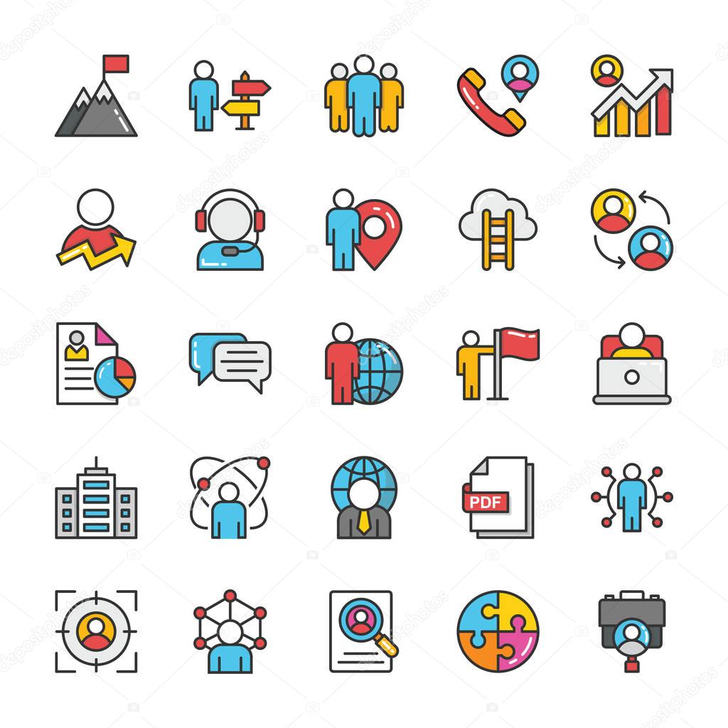 Human Resource Vector Icons Set 4