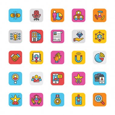 5 insan kaynakları Vector Icons Set