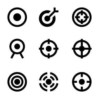 Dart tahtası vektör simgeler 2