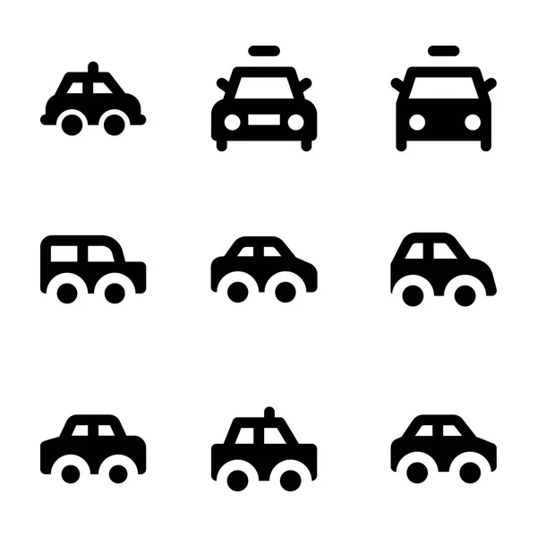 Cabina, Taxi Vector iconos 2 — Vector de stock