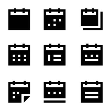 Takvim vektör ikonlar 2