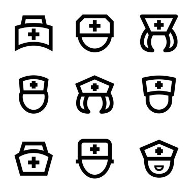 Hemşire vektör simgeler 1