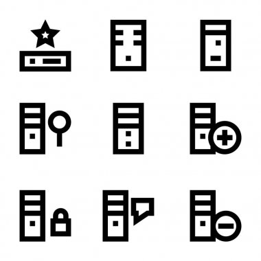 Sunucu vektör simgeler 1