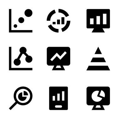 İstatistikler, Analytics vektör simgeler 2