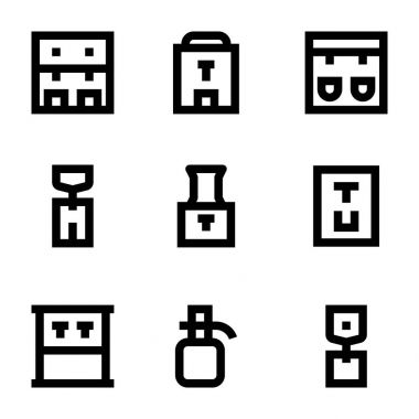 Dağıtıcı vektör simgeler 1 su