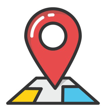 harita pin vektör simgesi