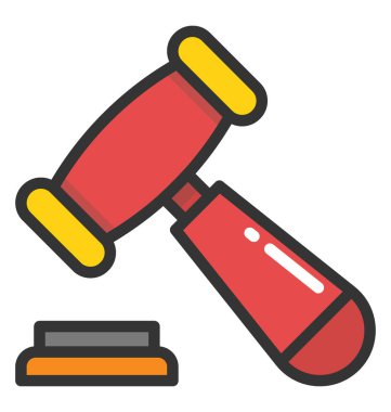 Açık artırma vektör simgesi