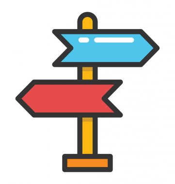 Işaret vektör simgesi