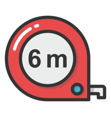 Teyp vektör simgesi ölçülüyor