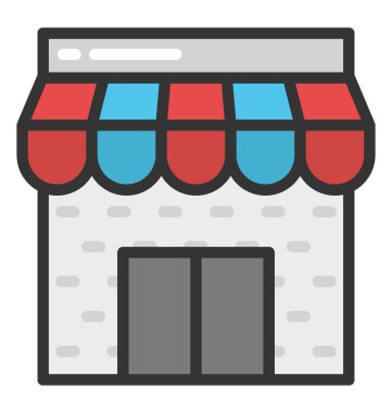 Mağaza vektör simgesi