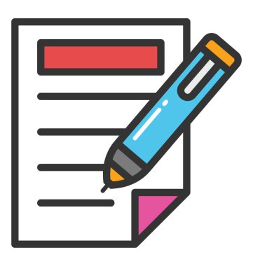 Özellik kağıtları vektör simgesi