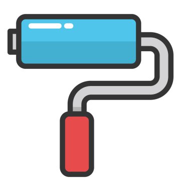 boya silindiri vektör simgesi