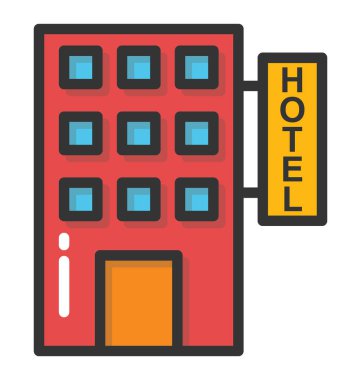 Hotel vector Icon