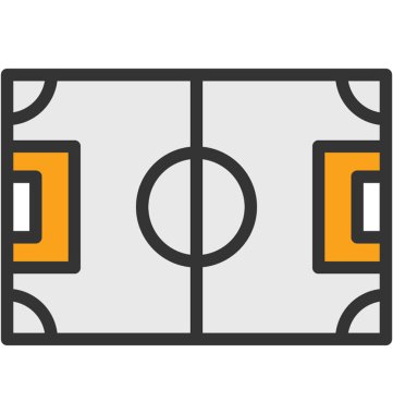 Futbol zemin vektör simgesi